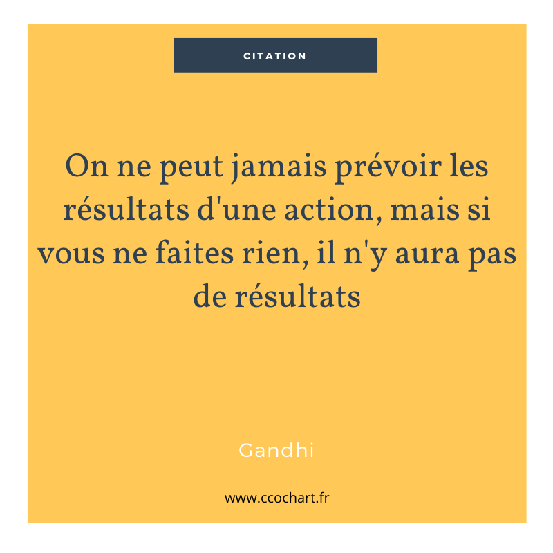 Citation : on ne peut pas prévoir les résultats d’une action…